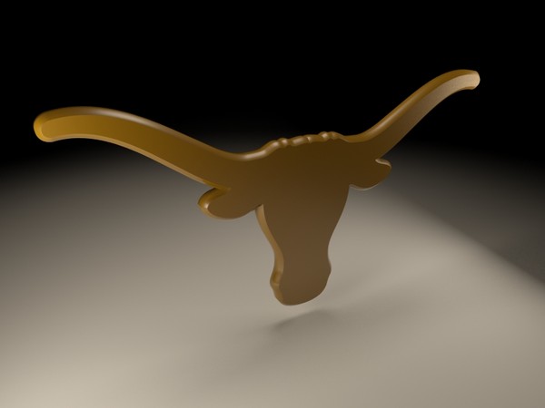 logo university texas 3d obj - University of Texas logo... by NickHester